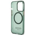 Guess GUHMP13LHTCMA iPhone 13 Pro / 13 6,1" zielony/khaki hard case Gold Outline Translucent MagSafe