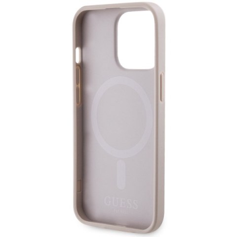 Guess GUHMP13LP4RPSP iPhone 13 Pro / 13 6,1" różowy/pink hardcase 4G Printed Stripes MagSafe