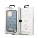 Guess GUHMP13LU4GPRB iPhone 13 Pro / 13 6,1" niebieski/blue hard case 4G Logo Plate MagSafe