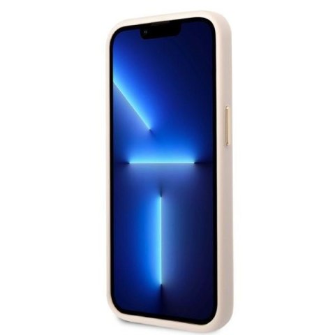 Guess GUHMP13LU4GPRP iPhone 13 Pro / 13 6,1" różowy/pink hard case 4G Logo Plate MagSafe