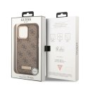 Guess GUHMP13LU4GPRW iPhone 13 Pro / 13 6,1" brązowy/brown hard case 4G Logo Plate MagSafe