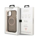 Guess GUHMP13MHTCMK iPhone 13 6,1" czarny/black hard case Gold Outline Translucent MagSafe