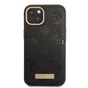 Guess GUHMP13MSAPSTK iPhone 13 6,1" czarny/black hardcase Peony Logo Plate MagSafe