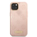 Guess GUHMP13MSAPSTP iPhone 13 6,1" różowy/pink hardcase Peony Logo Plate MagSafe