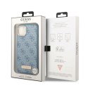 Guess GUHMP13MU4GPRB iPhone 13 6,1" niebieski/blue hard case 4G Logo Plate MagSafe