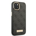 Guess GUHMP13MU4GPRK iPhone 13 6,1" czarny/black hard case 4G Logo Plate MagSafe