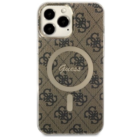 Guess GUHMP13XH4STW iPhone 13 Pro Max 6.7" brązowy/brown hardcase 4G MagSafe