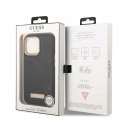 Guess GUHMP13XSAPSTK iPhone 13 Pro Max 6,7" czarny/black hardcase Peony Logo Plate MagSafe