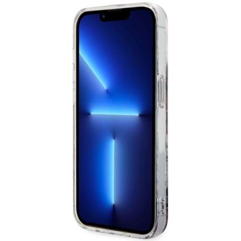 Guess GUHMP14LHCFWSP iPhone 14 Pro 6.1" różowy/pink hardcase Flower MagSafe