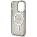 Guess GUHMP14LHCMCGK iPhone 14 Pro 6.1" czarny/black hardcase Glitter Gold MagSafe