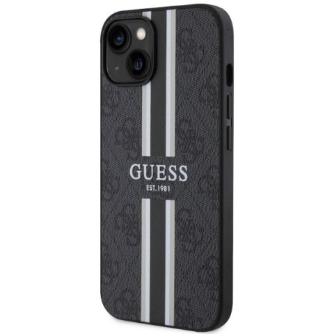 Guess GUHMP14MP4RPSK iPhone 14 Plus 6,7" czarny/black hardcase 4G Printed Stripes MagSafe