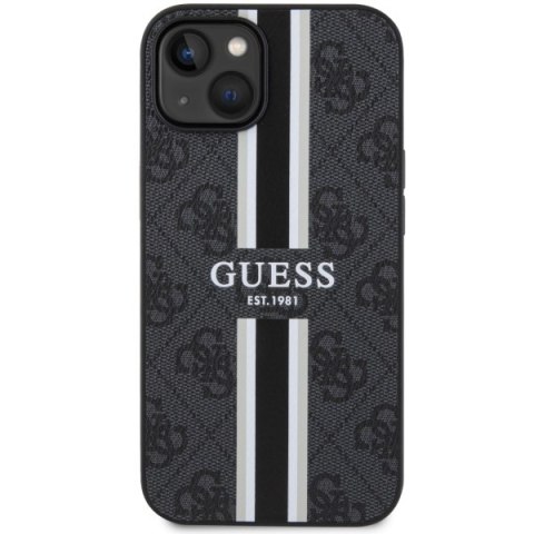 Guess GUHMP14MP4RPSK iPhone 14 Plus 6,7" czarny/black hardcase 4G Printed Stripes MagSafe