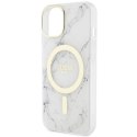 Guess GUHMP14SPCUMAH iPhone 14 6.1" biały/white hardcase Marble MagSafe