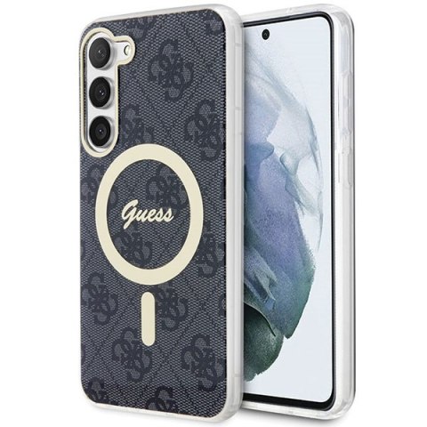 Guess GUHMS23MH4STK S23+ S916 czarny/black hardcase 4G MagSafe