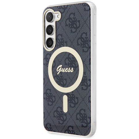 Guess GUHMS23MH4STK S23+ S916 czarny/black hardcase 4G MagSafe