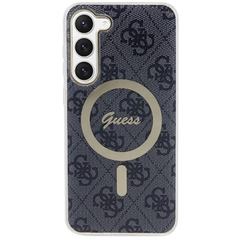 Guess GUHMS23MH4STK S23+ S916 czarny/black hardcase 4G MagSafe