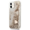 Guess GUOHCN61GLHFLGO iPhone 11 / Xr 6,1" gold/złoty hardcase Glitter Charms