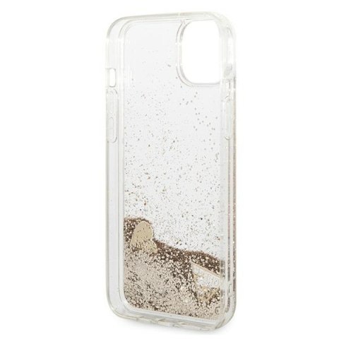 Guess GUOHCP14MGLHFLGO iPhone 14 Plus 6,7" złoty/gold hardcase Glitter Charms