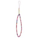 Guess zawieszka GUSTGMPP Phone Strap wielokolorowy różowy/multicolor pink Heishi Beads