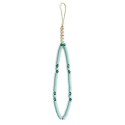 Guess zawieszka GUSTPEARP Phone Strap niebieski/blue Heishi Beads