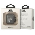 Karl Lagerfeld KLA2HNKCTGK Airpods 1/2 cover czarny/black Glitter Karl&Choupette