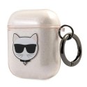 Karl Lagerfeld KLA2UCHGD AirPods 1/2 cover złoty/gold Glitter Choupette