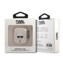 Karl Lagerfeld KLA2UKHGD AirPods 1/2 cover złoty/gold Glitter Karl`s Head