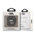 Karl Lagerfeld KLA2UKHGK AirPods 1/2 cover czarny/black Glitter Karl`s Head