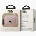 Karl Lagerfeld KLAP2HNCHTCP Airpods Pro 2 cover różowy/pink Ikonik Choupette