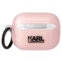 Karl Lagerfeld KLAPHNCHTCP Airpods Pro cover różowy/pink Ikonik Choupette