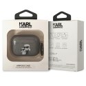 Karl Lagerfeld KLAPHNKCTGK Airpods Pro cover czarny/black Glitter Karl&Choupette