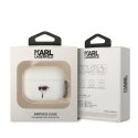 Karl Lagerfeld KLAPRUNIKH AirPods Pro cover biały/white Silicone Karl Head 3D