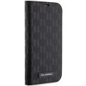 Karl Lagerfeld KLBKP14XSAKLHPK iPhone 14 Pro Max 6.7" bookcase czarny/black Saffiano Monogram