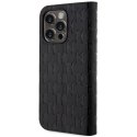 Karl Lagerfeld KLBKP14LSAKLHPK iPhone 14 Pro 6.1" bookcase czarny/black Saffiano Monogram