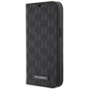 Karl Lagerfeld KLBKP14SSAKLHPK iPhone 14 6.1" bookcase czarny/black Saffiano Monogram