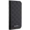 Karl Lagerfeld KLBKP14SSAKLHPK iPhone 14 6.1" bookcase czarny/black Saffiano Monogram