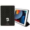 Karl Lagerfeld KLFC10SAKHPKK iPad 10.2" Folio Magnet Allover Cover czarny/black Saffiano Monogram Ikonik