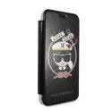 Karl Lagerfeld KLFLBKPXKSB iPhone X/Xs czarny/black bookcase Signature Glitter