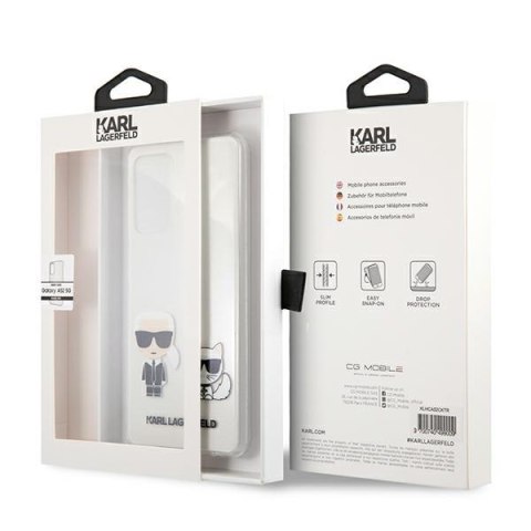Karl Lagerfeld KLHCA52CKTR A525/A526 A52 hardcase Transparent Karl & Choupette