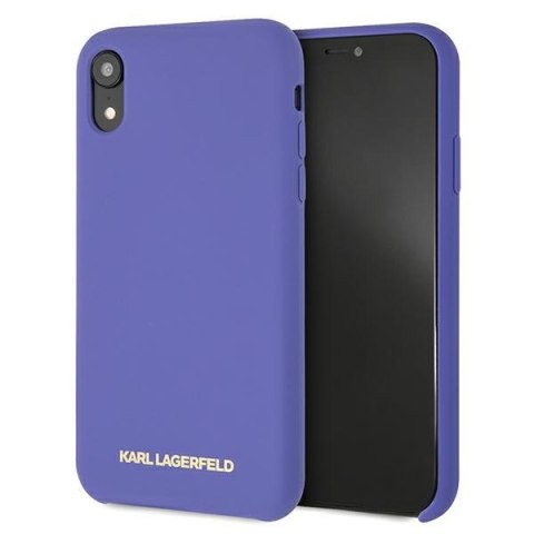 Karl Lagerfeld KLHCI61SLVOG iPhone Xr hardcase fioletowy/violet Silicone