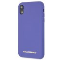 Karl Lagerfeld KLHCI61SLVOG iPhone Xr hardcase fioletowy/violet Silicone