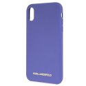 Karl Lagerfeld KLHCI61SLVOG iPhone Xr hardcase fioletowy/violet Silicone