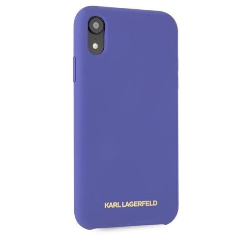 Karl Lagerfeld KLHCI61SLVOG iPhone Xr hardcase fioletowy/violet Silicone