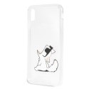 Karl Lagerfeld KLHCI65CFNRC iPhone Xs Max hardcase transparent Choupette Fun