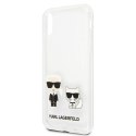 Karl Lagerfeld KLHCI65CKTR iPhone Xs Max hardcase Transparent Karl & Choupette