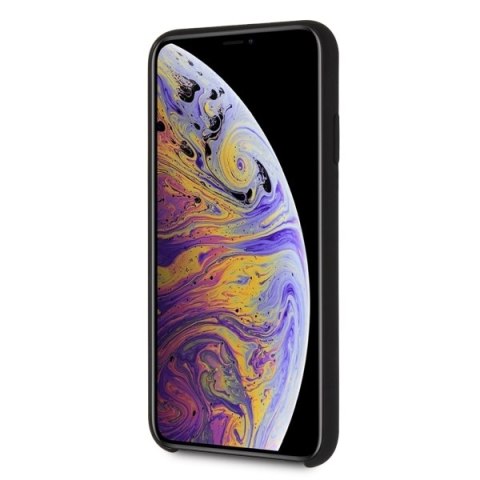 Karl Lagerfeld KLHCI65SLFKBK iPhone Xs Max hardcase czarny/black Silicone Iconic