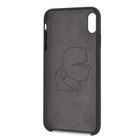 Karl Lagerfeld KLHCI65SLFKBK iPhone Xs Max hardcase czarny/black Silicone Iconic