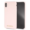 Karl Lagerfeld KLHCI65SLLPG iPhone Xs Max hardcase jasnoróżowy/light pink Silicone