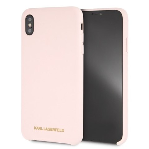 Karl Lagerfeld KLHCI65SLLPG iPhone Xs Max hardcase jasnoróżowy/light pink Silicone