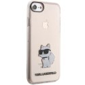 Karl Lagerfeld KLHCI8HNCHTCP iPhone 7/8/ SE 2020 / SE 2022 różowy/pink hardcase Ikonik Choupette